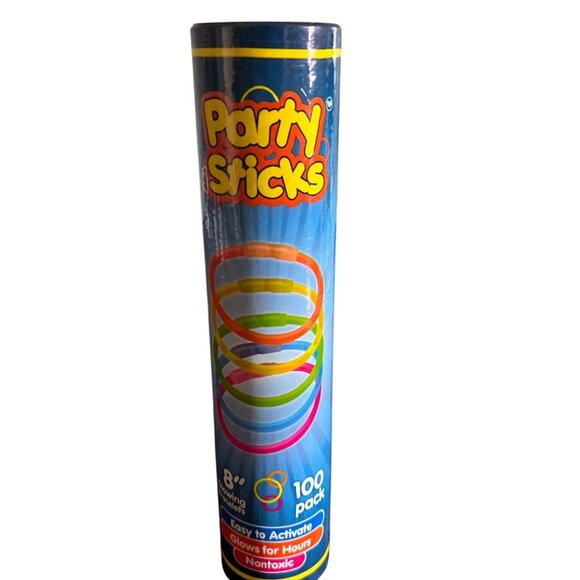 Glow Sticks Bulk Party Favors 100pk - 8" Glow in the Dark Party Supplies Ligh - Picture 1 of 6
